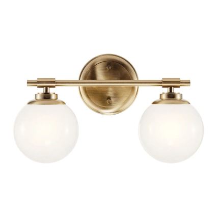 Kichler - Φωτιστικό τοίχου μπάνιου LED BENNO 2xG9/3W/230V IP44 ορείχαλκος