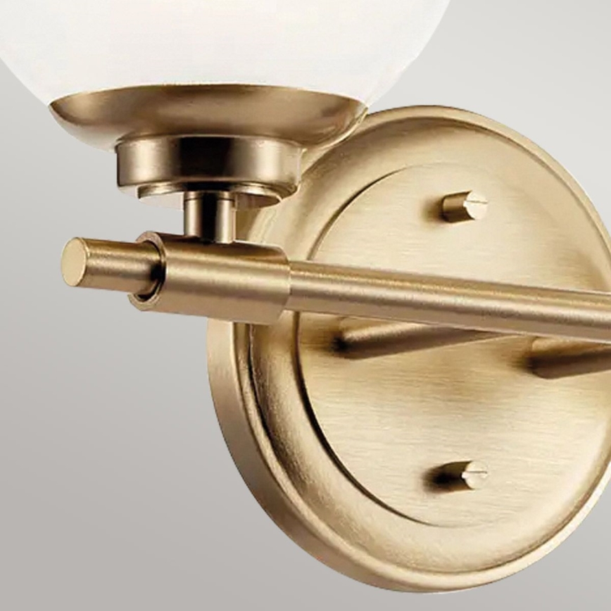 Kichler - Φωτιστικό τοίχου μπάνιου LED BENNO 2xG9/3W/230V IP44 ορείχαλκος