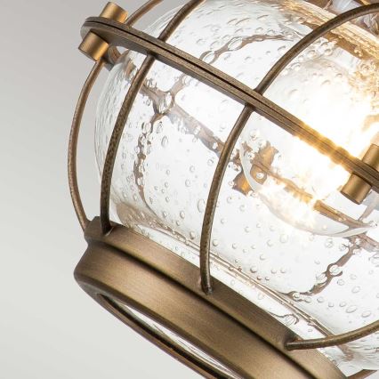 Kichler - Εξωτερικό επιτοίχιο φωτιστικό BRIDGE POINT 1xE27/60W/230V IP44 ορείχαλκος