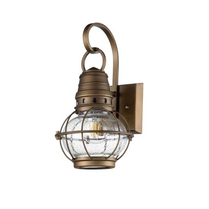 Kichler - Εξωτερικό επιτοίχιο φωτιστικό BRIDGE POINT 1xE27/60W/230V IP44 ορείχαλκος