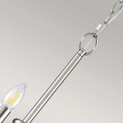 Kichler - Πολυέλαιος με αλυσίδα CAPITOL HILL 12xE14/40W/230V ματ χρώμιο