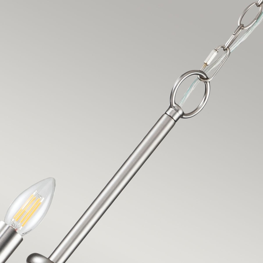 Kichler - Πολυέλαιος με αλυσίδα CAPITOL HILL 12xE14/40W/230V ματ χρώμιο