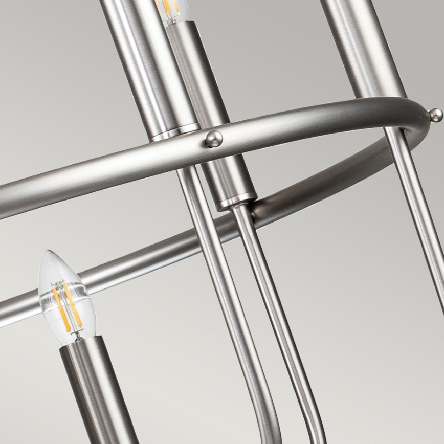 Kichler - Πολυέλαιος με αλυσίδα CAPITOL HILL 12xE14/40W/230V ματ χρώμιο