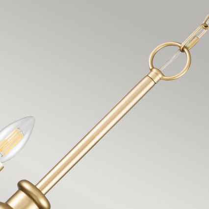 Kichler - Κρεμαστό φωτιστικό με αλυσίδα. CAPITOL HILL 12xE14/40W/230V χρυσό