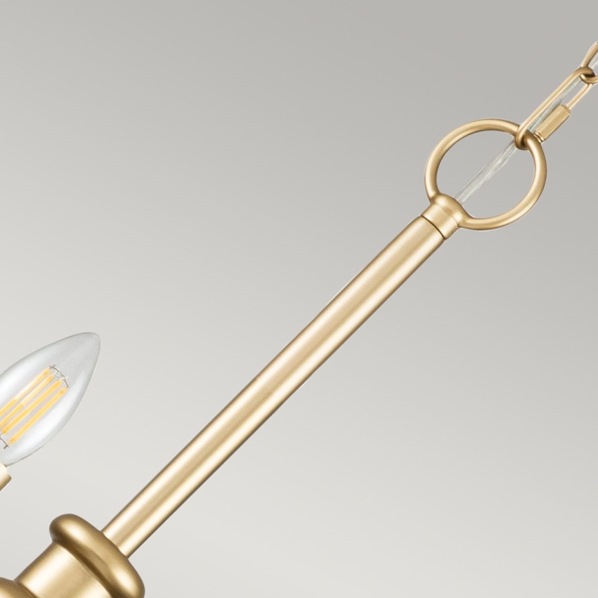 Kichler - Κρεμαστό φωτιστικό με αλυσίδα. CAPITOL HILL 12xE14/40W/230V χρυσό