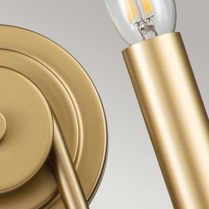 Kichler - Επιτοίχιο φωτιστικό CAPITOL HILL 2xE14/40W/230V σε χρυσό