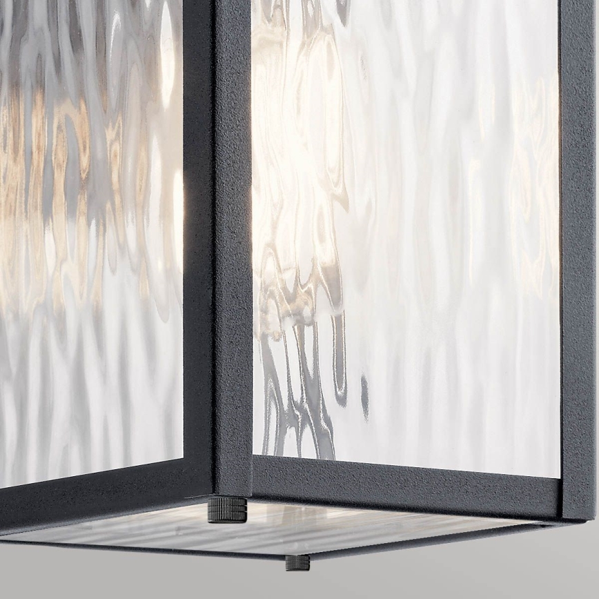 Kichler - Εξωτερικό επιτοίχιο φωτιστικό CAPPANNA S 1xE27/60W/230V IP44 μαύρο