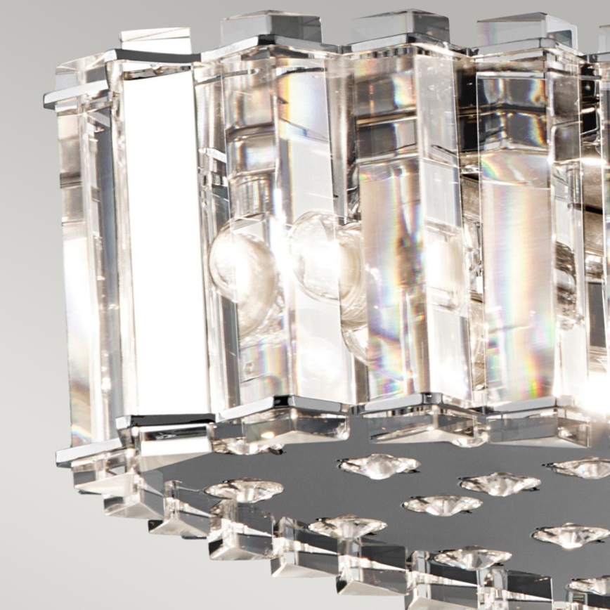 Kichler - Κρεμαστό φωτιστικό μπάνιου LED CRYSTAL SKYE 12xG9/3W/230V IP44