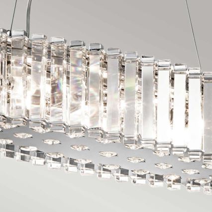 Kichler - Κρεμαστό φωτιστικό μπάνιου LED CRYSTAL SKYE 8xG9/3W/230V IP44