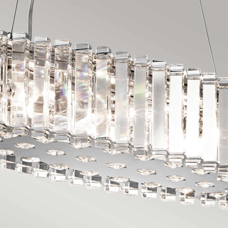 Kichler - Κρεμαστό φωτιστικό μπάνιου LED CRYSTAL SKYE 8xG9/3W/230V IP44