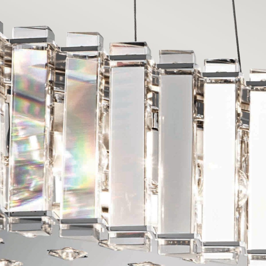 Kichler - Κρεμαστό φωτιστικό μπάνιου LED CRYSTAL SKYE 8xG9/3W/230V IP44