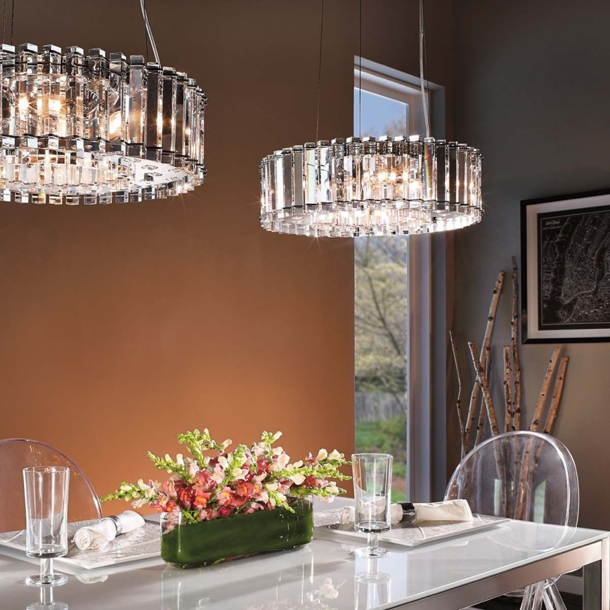 Kichler - Κρεμαστό φωτιστικό μπάνιου LED CRYSTAL SKYE 8xG9/3W/230V IP44