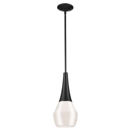Kichler - Κρεμαστό φωτιστικό σε ράβδο DEELA 1xE27/60W/230V Ø 17,8 εκ. μαύρο