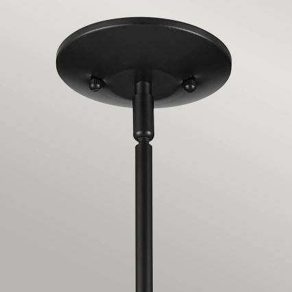 Kichler - Κρεμαστό φωτιστικό σε ράβδο DEELA 1xE27/60W/230V Ø 17,8 εκ. μαύρο