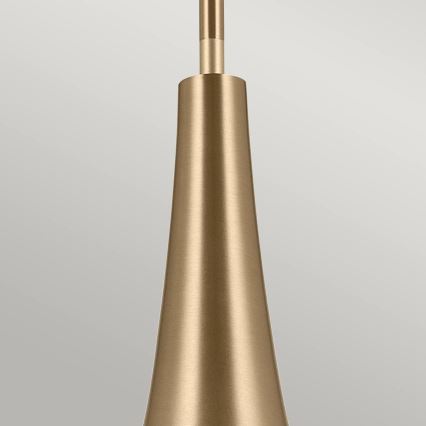 Kichler - Κρεμαστό φωτιστικό DEELA 1xE27/60W/230V διάμετρος 17,8 cm ορείχαλκος