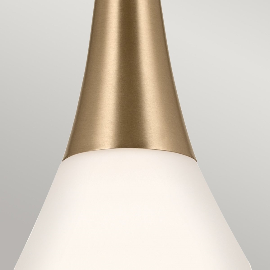 Kichler - Κρεμαστό φωτιστικό DEELA 1xE27/60W/230V διάμετρος 17,8 cm ορείχαλκος