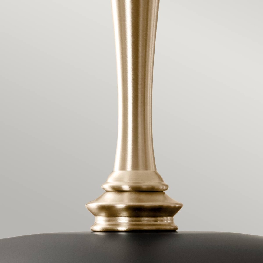 Kichler - Κρεμαστό φωτιστικό οροφής DELAROSA 1xE27/60W/230V μαύρο/ορείχαλκος