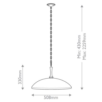 Kichler - Κρεμαστό φωτιστικό οροφής DELAROSA 1xE27/60W/230V μαύρο/ορείχαλκος