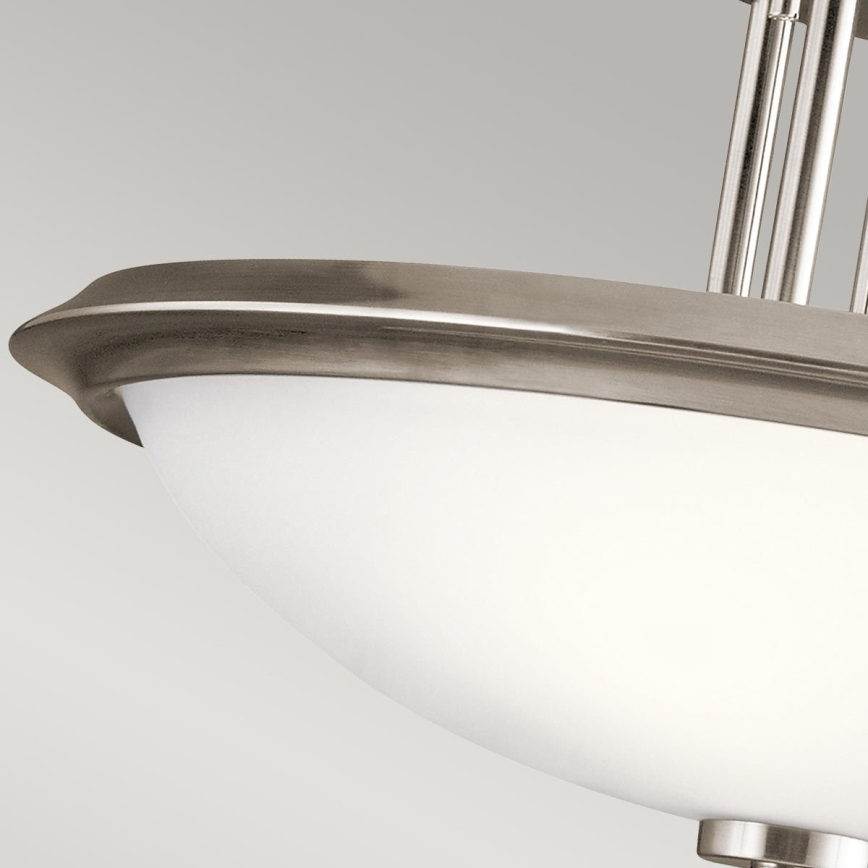Kichler - Πλαφονιέρα οροφής DREYFUS 3xE27/60W/230V ματ χρώμιο