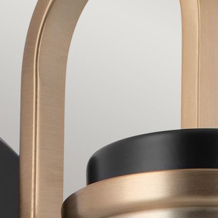 Kichler - LED Φωτιστικό τοίχου μπάνιου FARUM 1xG9/3W/230V IP44 μαύρο/ορείχαλκος