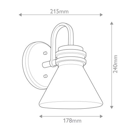 Kichler - LED Φωτιστικό τοίχου μπάνιου FARUM 1xG9/3W/230V IP44 μαύρο/ορείχαλκος