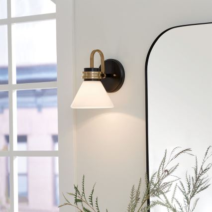 Kichler - LED Φωτιστικό τοίχου μπάνιου FARUM 1xG9/3W/230V IP44 μαύρο/ορείχαλκος
