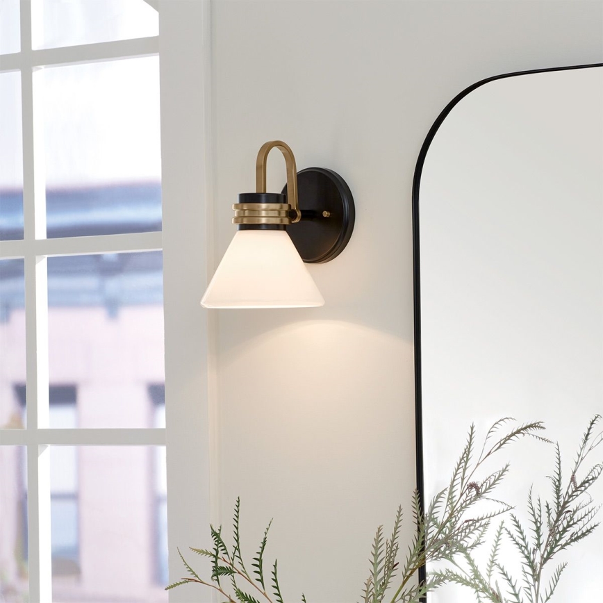 Kichler - LED Φωτιστικό τοίχου μπάνιου FARUM 1xG9/3W/230V IP44 μαύρο/ορείχαλκος