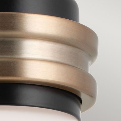 Kichler - LED Φωτιστικό τοίχου μπάνιου FARUM 1xG9/3W/230V IP44 μαύρο/ορείχαλκος