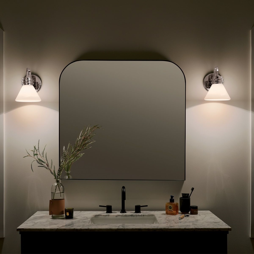 Kichler - LED Φωτιστικό τοίχου μπάνιου FARUM 1xG9/3W/230V IP44 γυαλιστερό χρώμιο