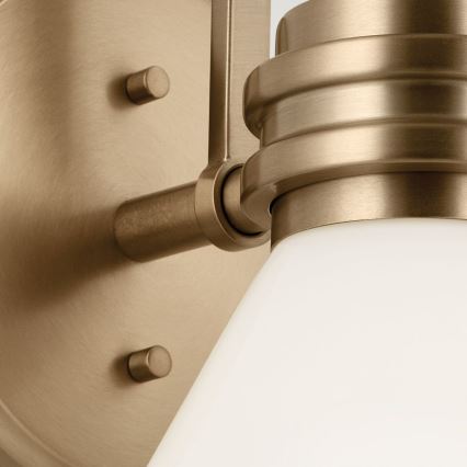 Kichler - LED Φωτιστικό τοίχου μπάνιου FARUM 1xG9/3W/230V IP44 ορείχαλκος