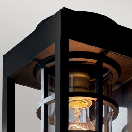 Kichler - Εξωτερικό επιτοίχιο φωτιστικό HONE S 1xE27/60W/230V IP44 μαύρο