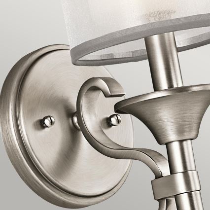 Kichler - Επιτοίχιο φωτιστικό LACEY 1xE14/40W/230V ματ χρώμιο