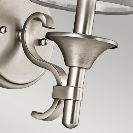 Kichler - Επιτοίχιο φωτιστικό LACEY 1xE14/40W/230V ματ χρώμιο