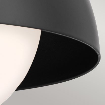 Kichler - Λάμπα τοίχου NIVA 1xE27/40W/230V μαύρο