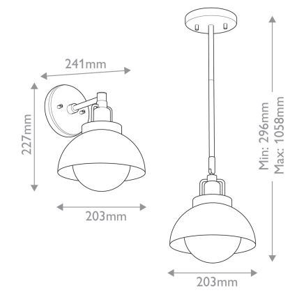 Kichler - Λάμπα τοίχου NIVA 1xE27/40W/230V μαύρο