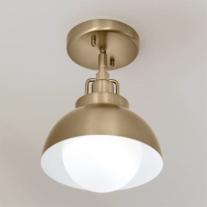 Kichler - Λάμπα τοίχου NIVA 1xE27/40W/230V ορείχαλκος