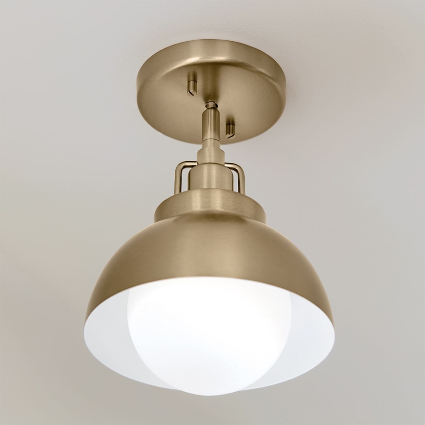 Kichler - Λάμπα τοίχου NIVA 1xE27/40W/230V ορείχαλκος