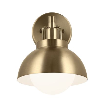 Kichler - Λάμπα τοίχου NIVA 1xE27/40W/230V ορείχαλκος