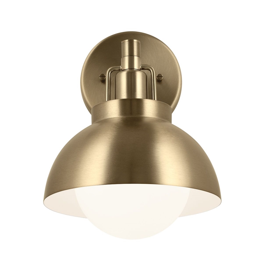 Kichler - Λάμπα τοίχου NIVA 1xE27/40W/230V ορείχαλκος