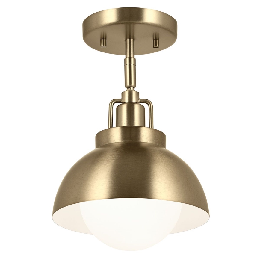 Kichler - Λάμπα τοίχου NIVA 1xE27/40W/230V ορείχαλκος