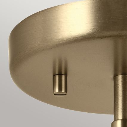 Kichler - Λάμπα τοίχου NIVA 1xE27/40W/230V ορείχαλκος