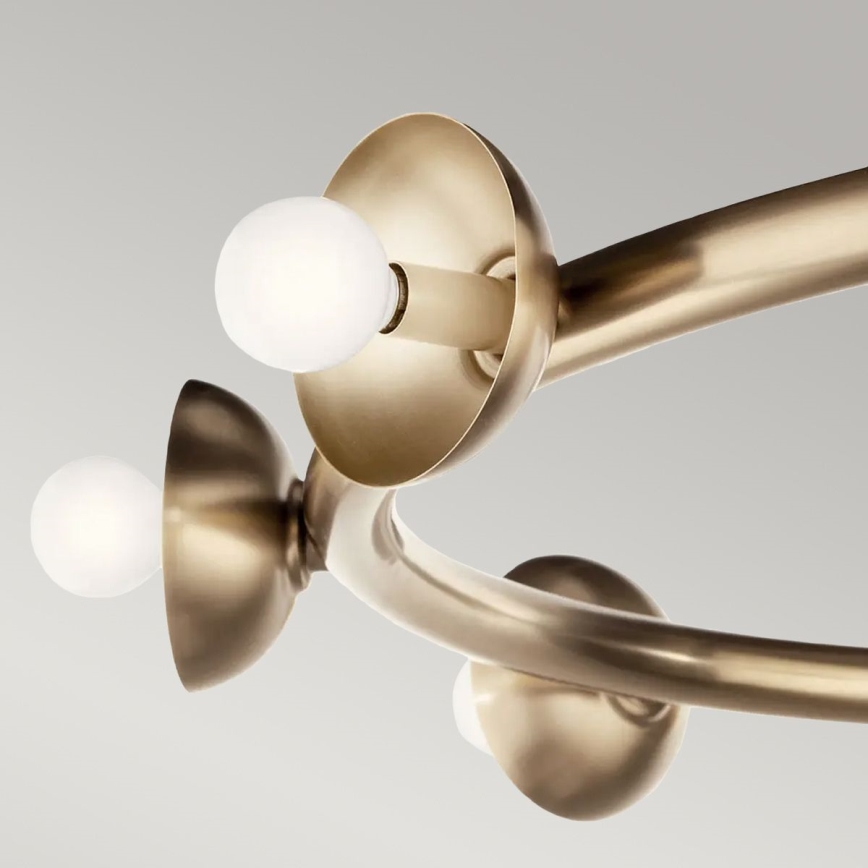 Kichler - Κρεμαστό φωτιστικό με καλώδιο PALTA 9xE14/40W/230V χρυσό