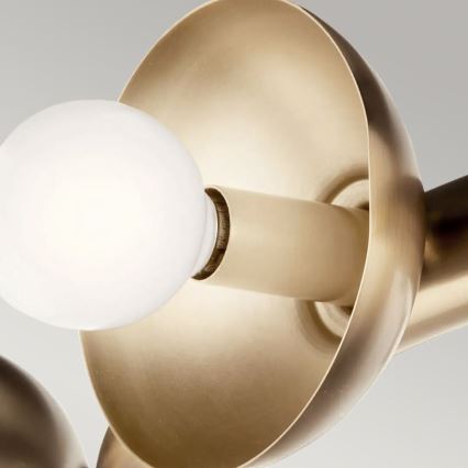 Kichler - Κρεμαστό φωτιστικό με καλώδιο PALTA 9xE14/40W/230V χρυσό