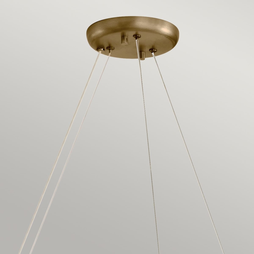 Kichler - Κρεμαστό φωτιστικό με καλώδιο PALTA 9xE14/40W/230V χρυσό