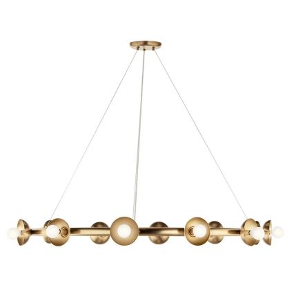 Kichler - Κρεμαστό φωτιστικό με καλώδιο PALTA 9xE14/40W/230V χρυσό