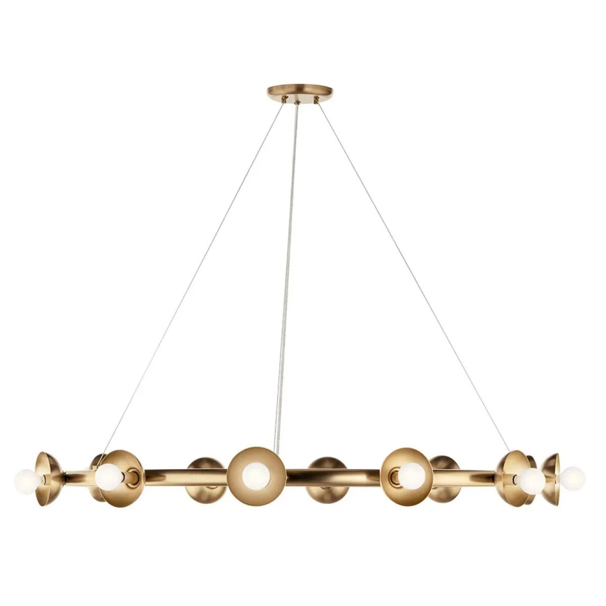 Kichler - Κρεμαστό φωτιστικό με καλώδιο PALTA 9xE14/40W/230V χρυσό
