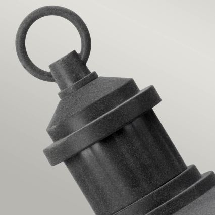 Kichler - Λάμπα εξωτερικού χώρου RIVERWOOD 1xE27/60W/230V IP44 μαύρο