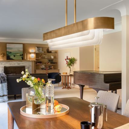 Kichler - Πολυέλαιος σε ράβδο SERENE LED/40W/230V χρυσός