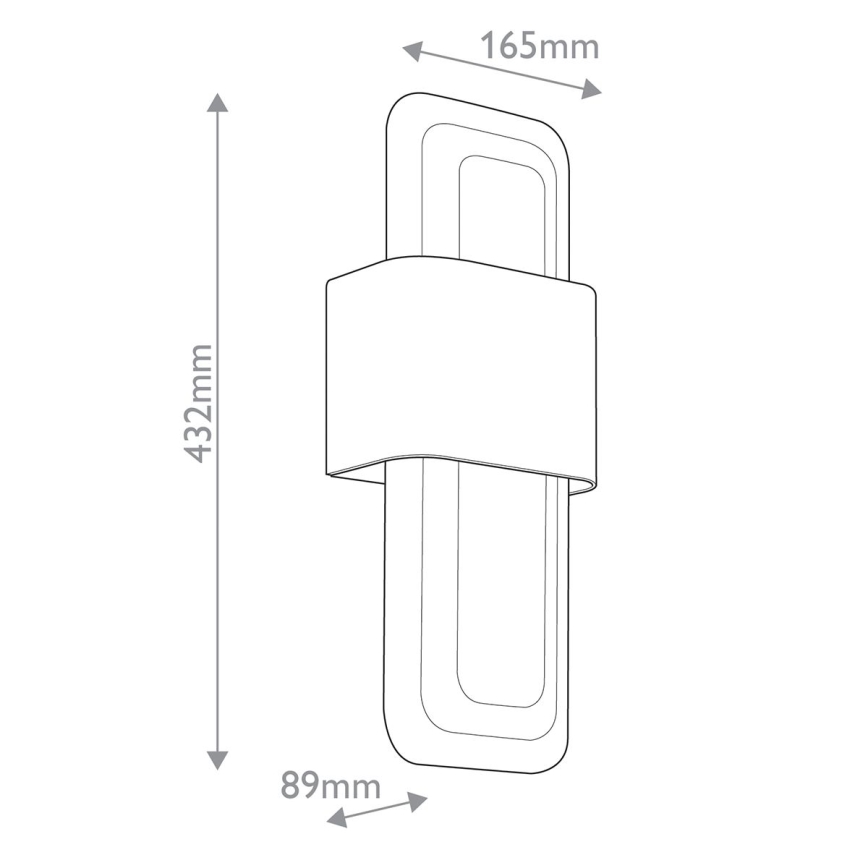 Kichler - Φωτιστικό τοίχου LED SERENE LED/16W/230V ορείχαλκος