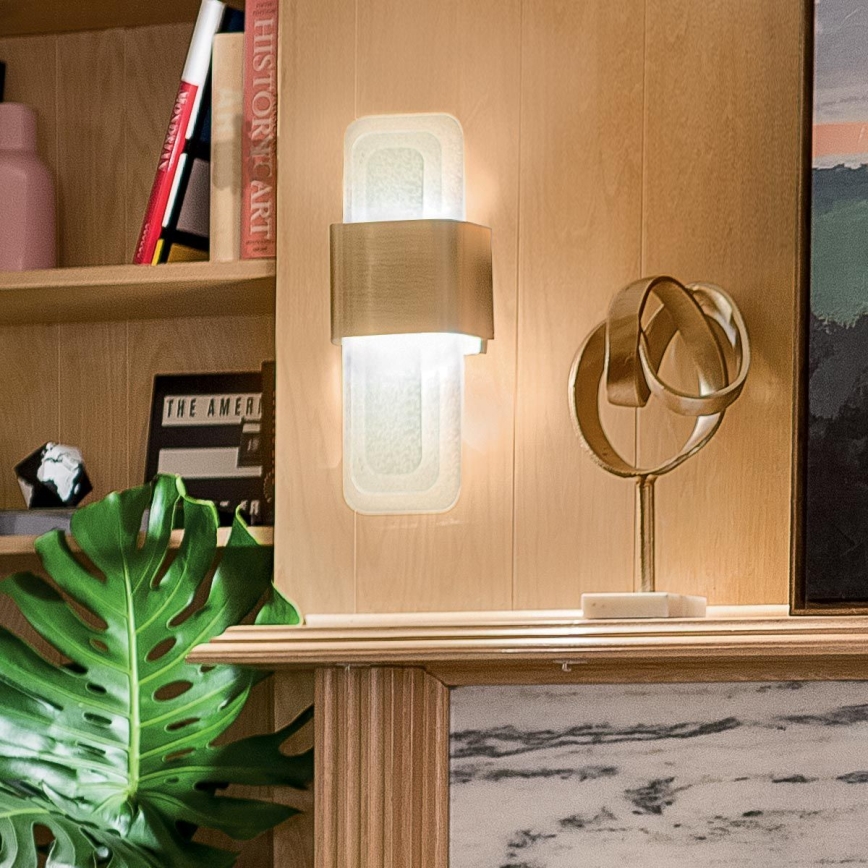 Kichler - Φωτιστικό τοίχου LED SERENE LED/16W/230V ορείχαλκος